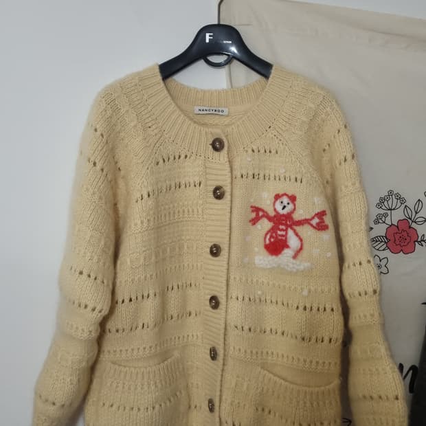 NANCYROO Bonhomme De Neige 가디건