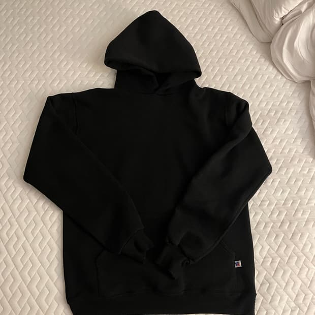 80s USA 러셀 후드 블랙 M