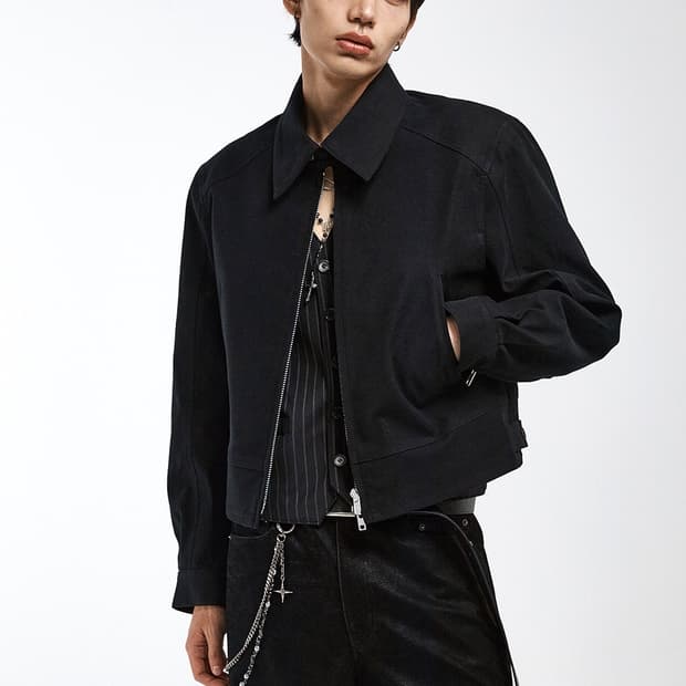 알렌느 25fw 몰스킨 3D 자켓 블랙 3