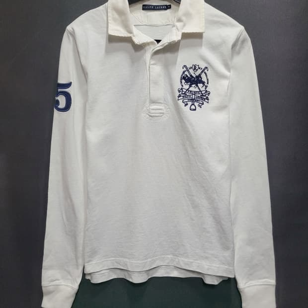 Ralph Lauren 랄프로렌 빈티지 자수로고 럭비 셔츠