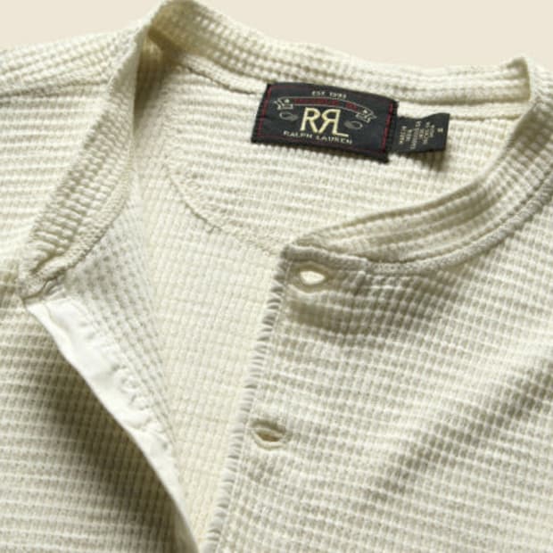RRL 와플 헨리 셔츠(M)