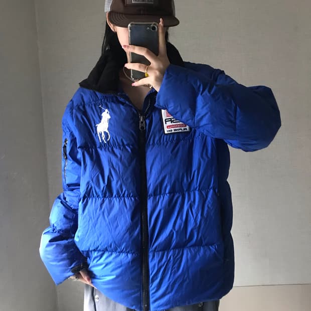 폴로 성조기 빅포니 패딩