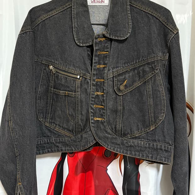 y2k무드 크롭 청자켓 