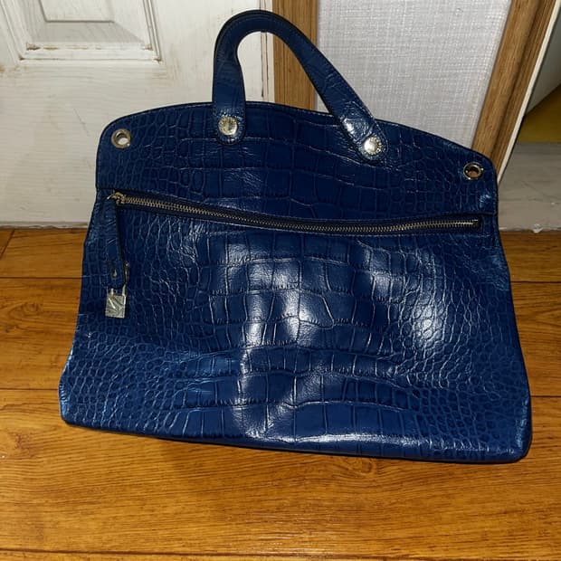 MCODMOS 엠코드모스 크로커엠보 핸드백 숄더백 블루