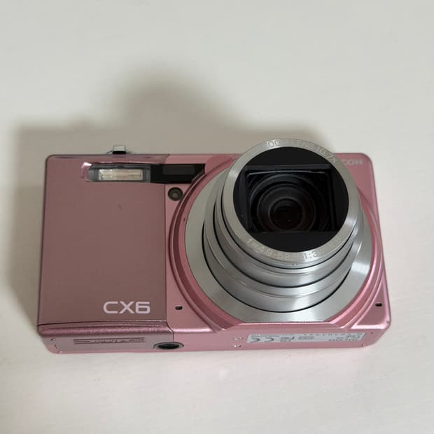 리코 RICOH CX6 핑크 카메라