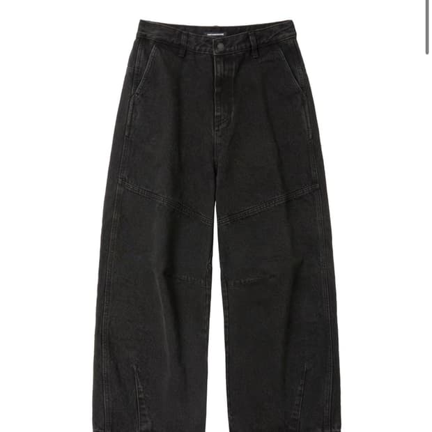 해칭룸 Wide Line Jeans Dusty Black 3사이즈