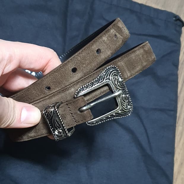 생로랑 16fw 웨스턴 벨트 90