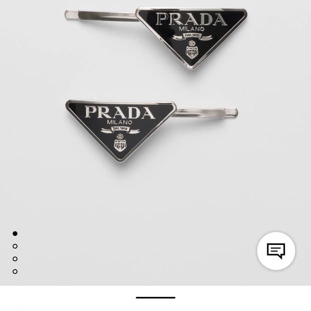 정품 프라다 메탈헤어핀 1개