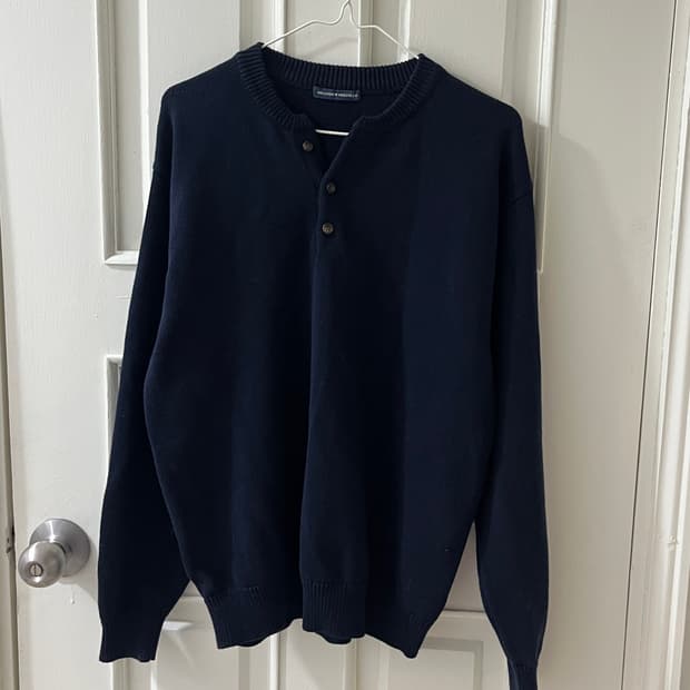 브랜디멜빌 헨리넥 네이비 니트