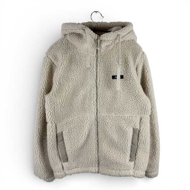 (XS) 폴햄 알레스카 셰르파 양털 후드집업 베이지