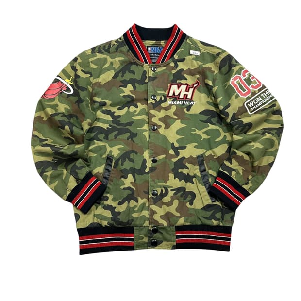✨ (바배) NBA 카모 밀리터리 바시티 자켓 
