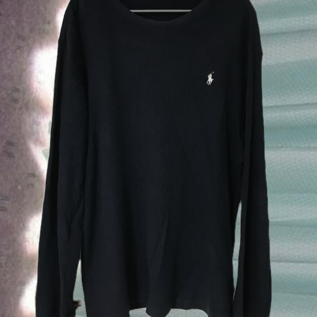 폴로 와플 롱슬리브 네이비 XXL