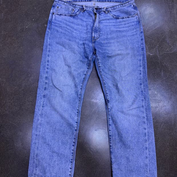 리바이스 505 프리미엄 빅E 레귤러 스트레이트핏 빈티지 데님팬츠 34