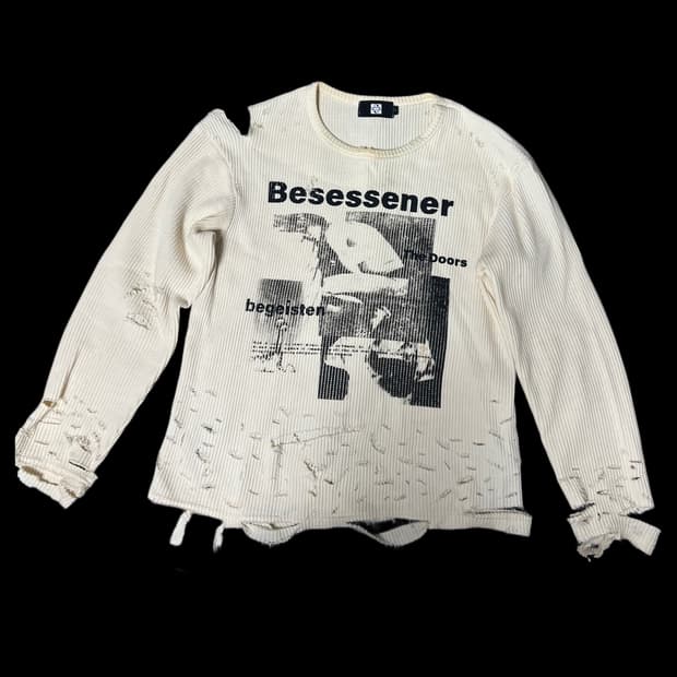 선데이오프클럽 Besessener Waffle L-sleeve