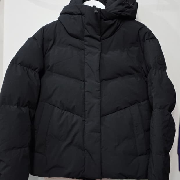 네파 여성 구스 숏패딩