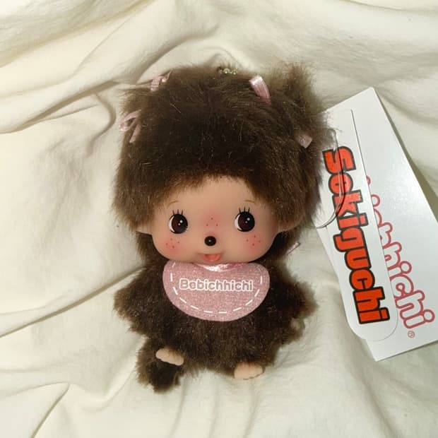 [Monchhichi] 몬치치 베비치치 여아 빅헤드 키링