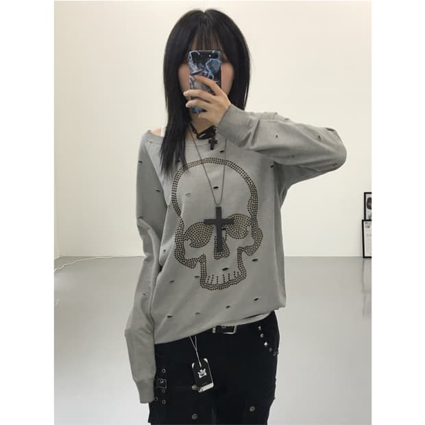 Vintage Skull Cubic Sweatshirts