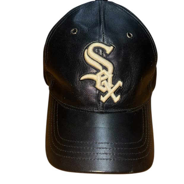 Mlb 시카고 화이트 삭스 레더 가죽 볼캡