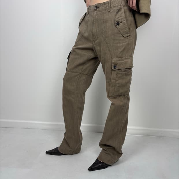 KHAKI BROWN CARGO PANTS