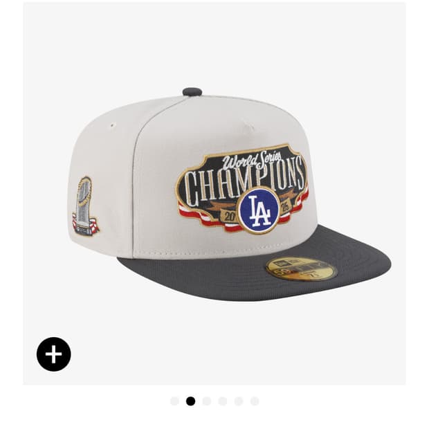 (738-58.7) 뉴에라 MLB 25 월드시리즈 챔피언 LA 다저스 캡