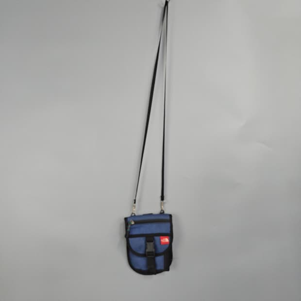 노스페이스 미니 크로스백 블루