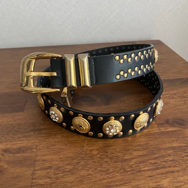 GIANNI VERSACE 지아니베르사체 빈티지 레더벨트