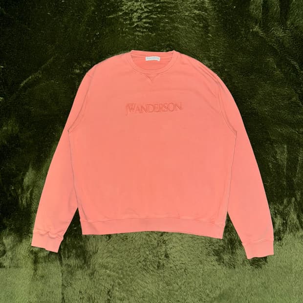 [XL] JW앤더슨 엠브로이더리 로고 루즈 핏 스웻셔츠