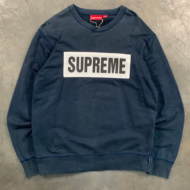 슈프림 14ss 마라톤 크루넥 스웻셔프