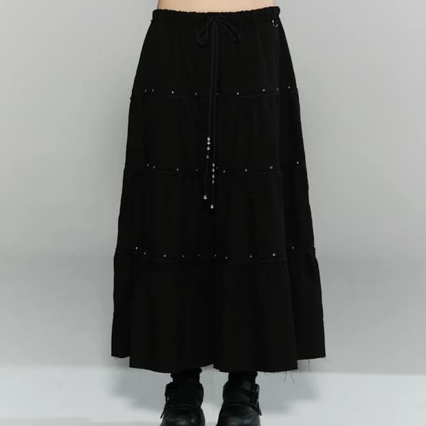 체리퀴리 - 롱스커트 블랙 