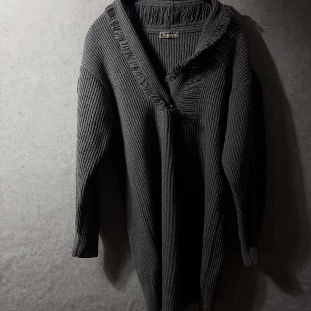 이세이미야케 디스트로이드 숄카라 가디건