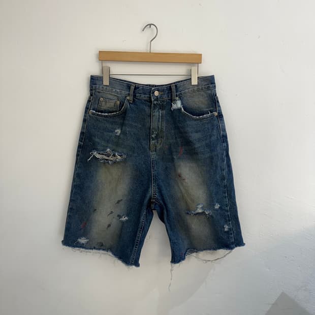 빈티지 커스텀 데님반바지