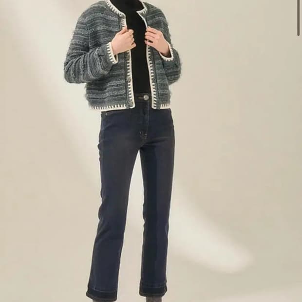 마른 55 텍달린 새상품 마인 기모 부츠컷 데님 청바지 슬랙스 타임 랑방