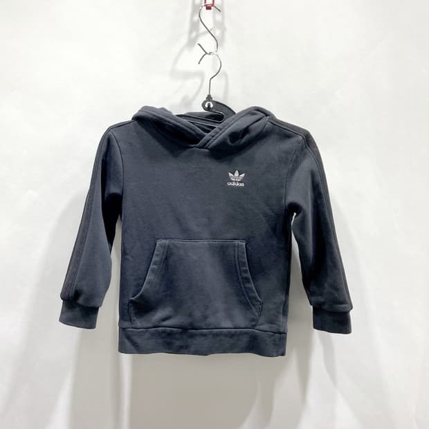 아디다스 키즈 후드티 블랙 120