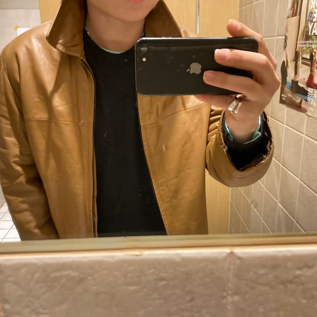 (105) 리얼 레더 브라운 레더 자켓