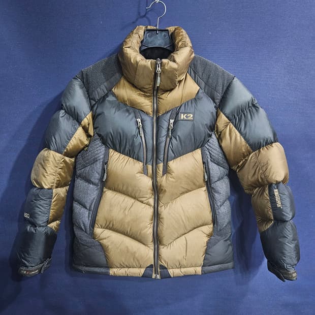 케이투 850필 윈드스토퍼 투톤컬러 남성 슬림핏 95 구스다운 패딩 