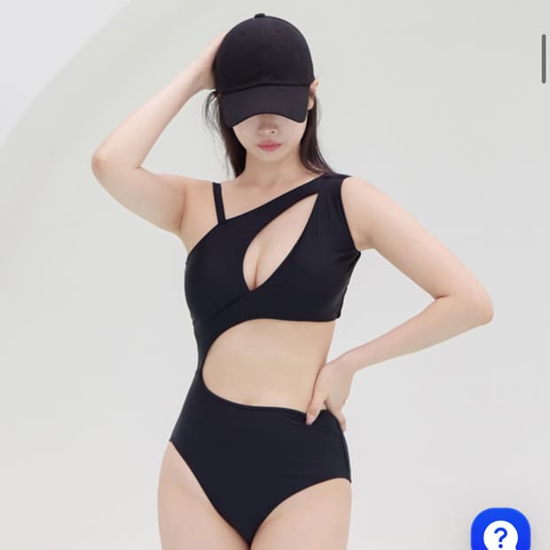 [몸매보정]크로스 볼륨업 모노키니