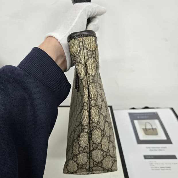 [보증서 정품] 구찌 시그니처 토트백