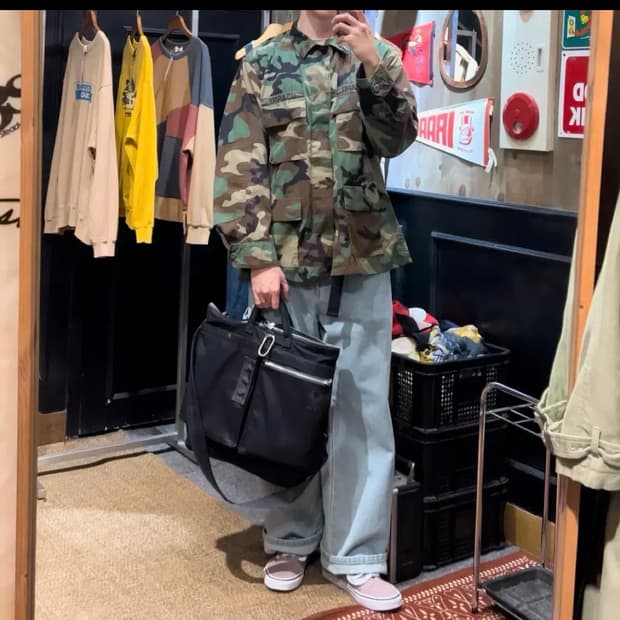 [Japan vintage] 90s OG Woodland Bdu L-R