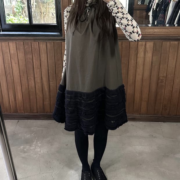 SACAI mixed layered dress