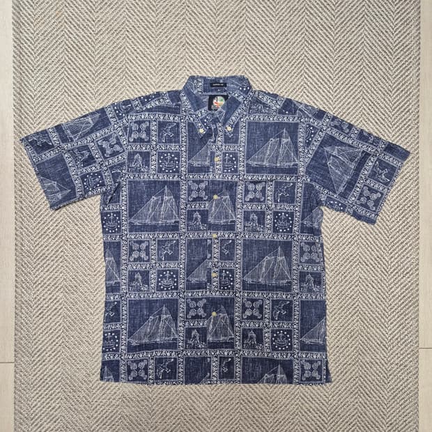 90s Reyn Spooner 하와이안 셔츠 (M)