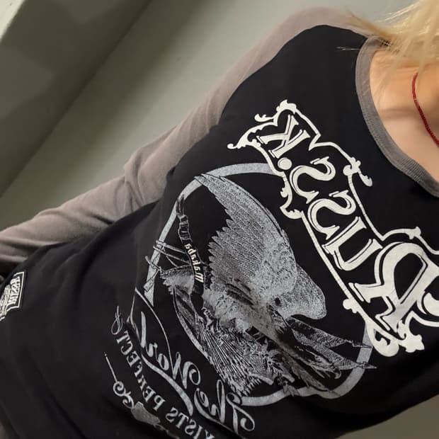 RUSS.K printing raglan long sleeve