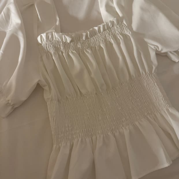 여성 반소매 블라우스