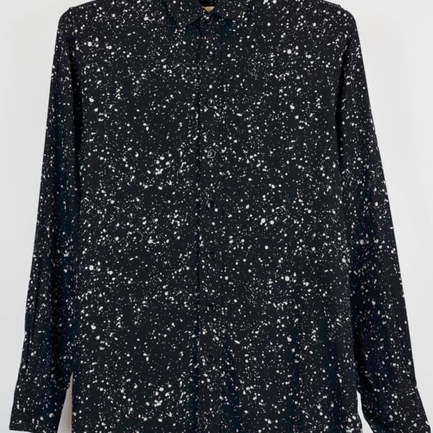 생로랑 스플레터 셔츠 36