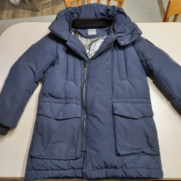 XL105 STUDIO BONNIE 덕다운 하프패딩 네이비 XL-451