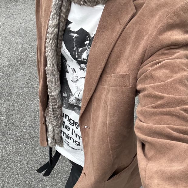 버버리 스웨이드 블레이저