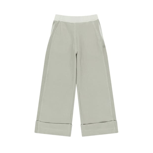 코이세이오 립드 밴드 팬츠 베이지 ribbed band pants