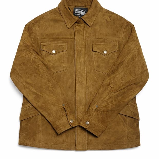 FIRST DOWN 빈티지  웨스턴 무드 스웨이드 트러커 자켓 브라운 M