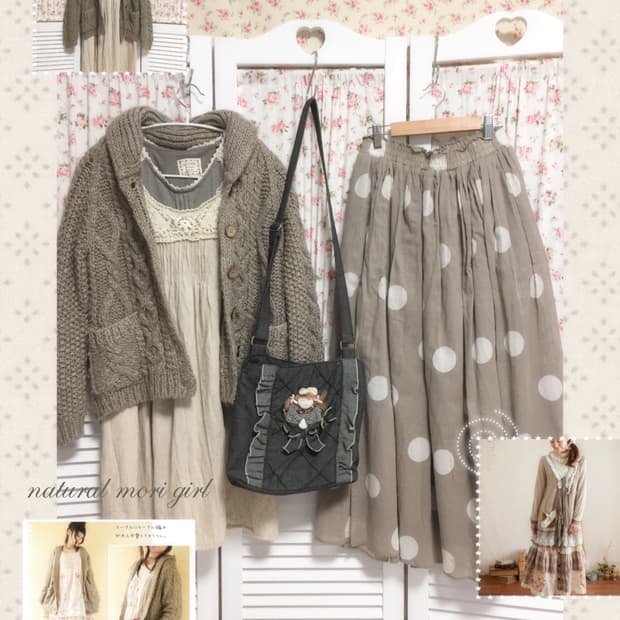 빈티지 모리걸 사만사모스 도트 스커트