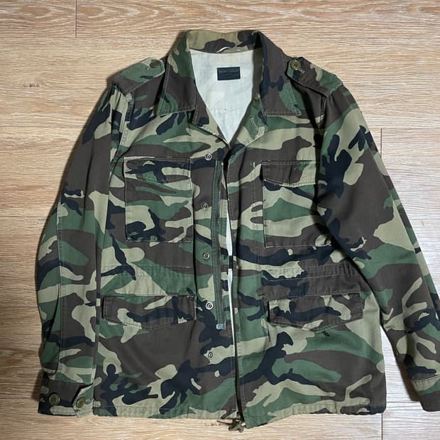 16 생로랑 밀리터리 love 자수 자켓 s사이즈