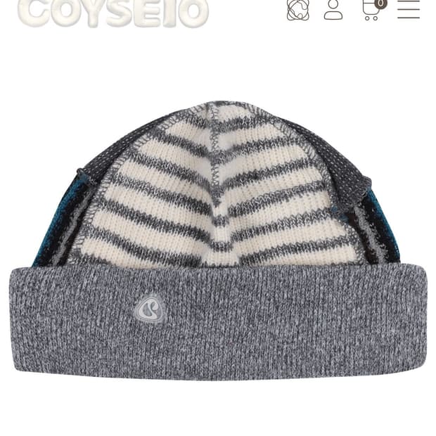 코이세이오 PATCHWORK BEANIE GREY